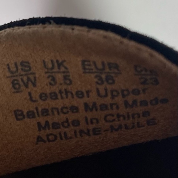 Naturalizer Adiline Mule Black Suede Slip On Size 6 Wide - Picture 2 of 6